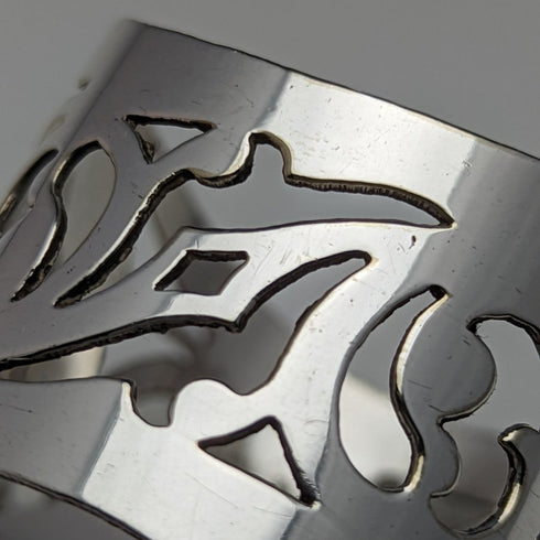 British Vintage Silver Plated Napkin Ring Pair